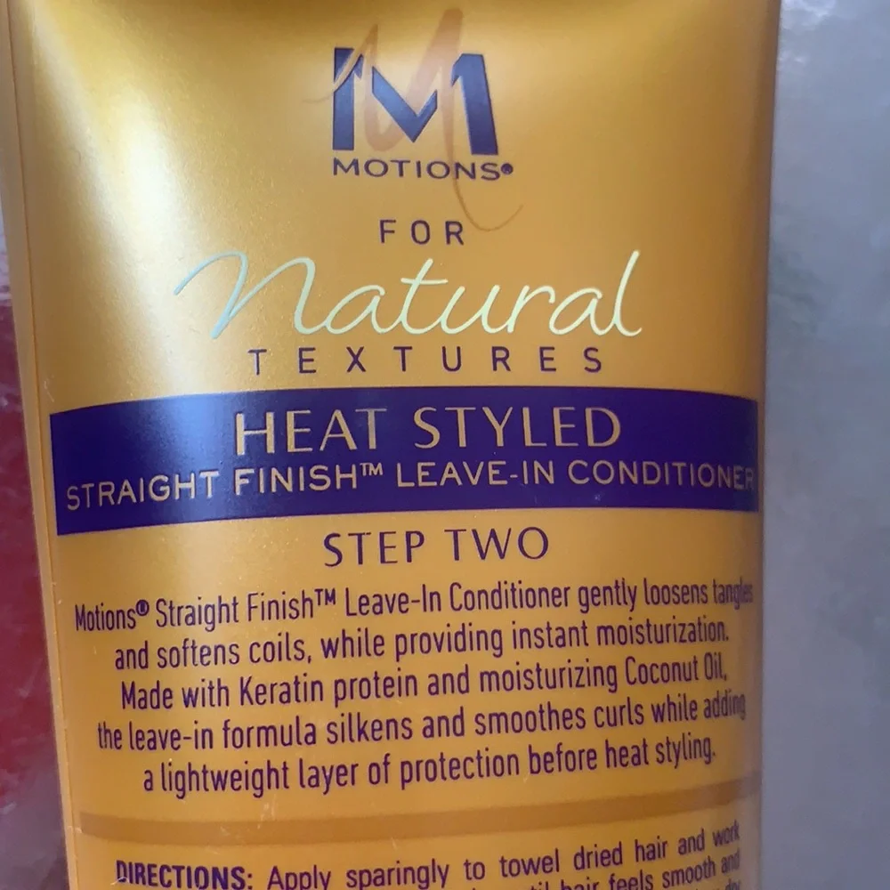 MOTIONS FOR NATURAL TEXTURES LEAVE-IN CONDITIONER COCONUT OIL KERATIN 8 OZ NEW